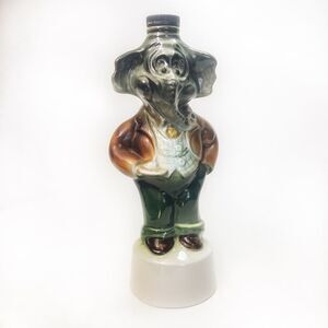 Vintage 1960 Jim Beam Elephant Republican Bourbon Decanter